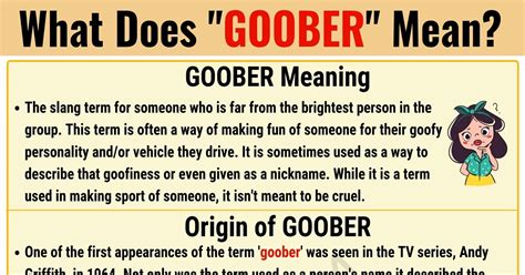 Goober Meaning: What Does Goober Mean? with Useful Examples • 7ESL