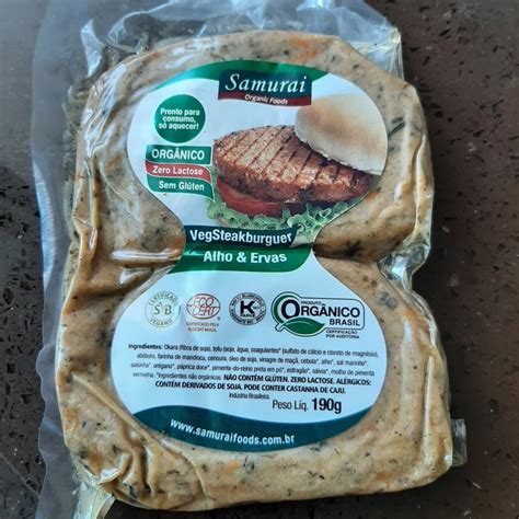 Samurai Organic Foods Vegsteakburguer Alho Ervas Review Abillion