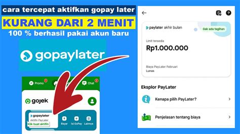 Cara Aktifkan Memunculkan Gopaylater Terbaru Mengatasi Limit Nol