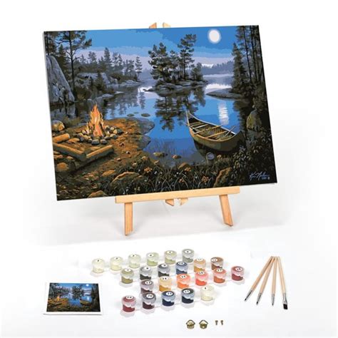 Paint By Number For Adults Beginner Complete Pre Framed Diy Kit On