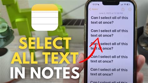 How To Select All Text In Notes For IPhone And IPad YouTube