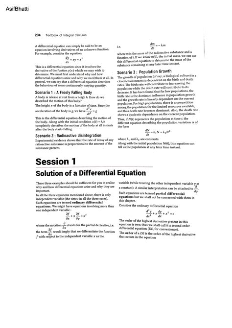 Solution Differential Equations Studypool