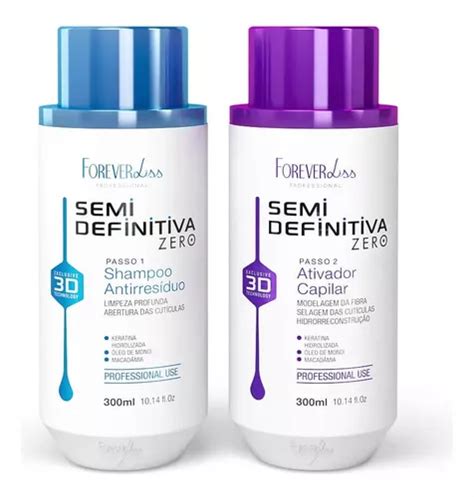 Kit Escova Semi Definitiva Zero X Ml Forever Liss Parcelamento Sem