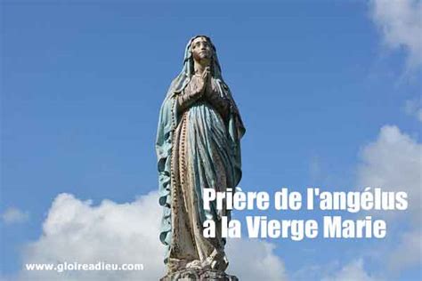 Prière de l angélus à la Vierge Marie