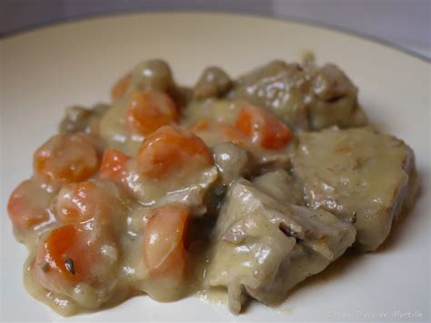 La Cuisine De Myrtille Blanquette De Veau Aux Carottes Et Aux Champignons