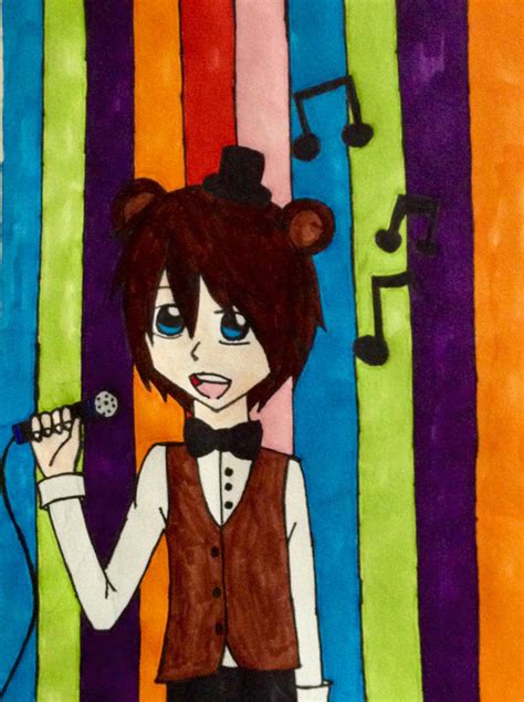 Freddy Fazbear Human By Kaytlynartworkstudio On Deviantart