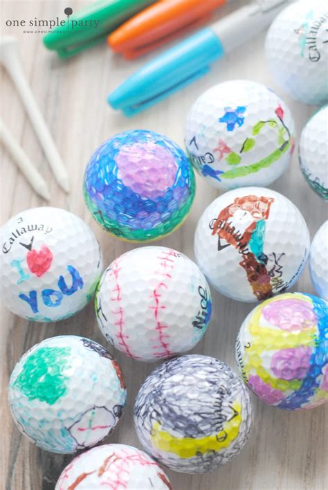 Decorating Golf Balls Craft One Simple Party