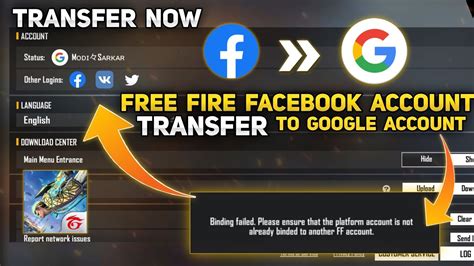 How To Transfer Free Fire Account Facebook To Google Free Fire