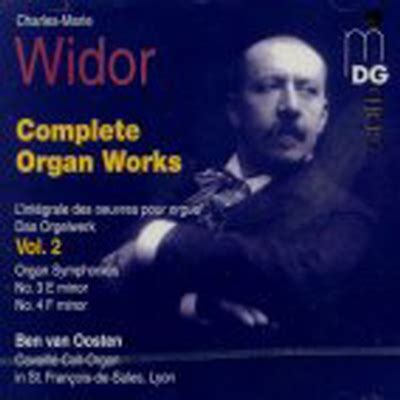 비도르 오르간 작품 2집 Widor Complete Organ Works Vol 2 CD Ben Van