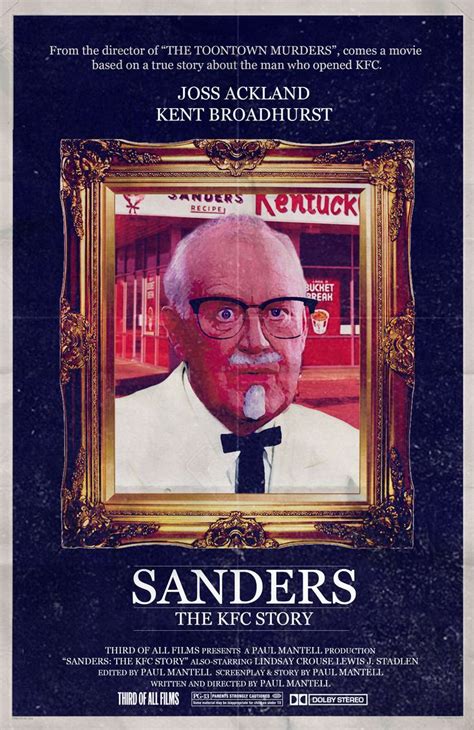 Sanders The KFC Story Biopic Movies Movie Posters Kfc