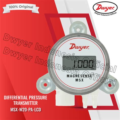 Jual Dwyer Magnesense MSX W20 PA LCD Differential Pressure Transmitter