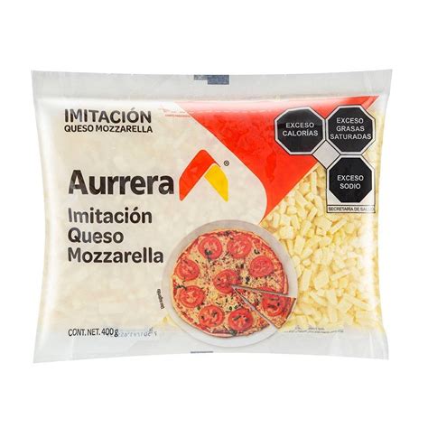 Queso Tipo Mozarella Aurrera Picado 400 G Bodega Aurrera Despensa A