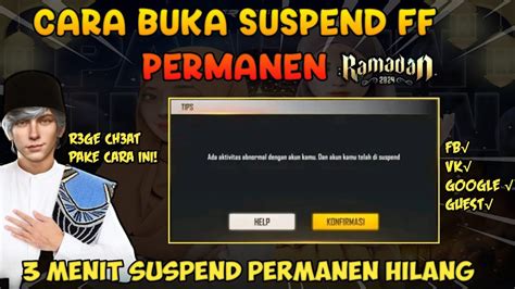 Cara Mengatasi Akun Ff Di Suspend Permanen Setelah Update Aplikasi