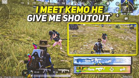 I Meet Kemo He Give Me Shoutout Bgmi Gameplay Video In Mi X