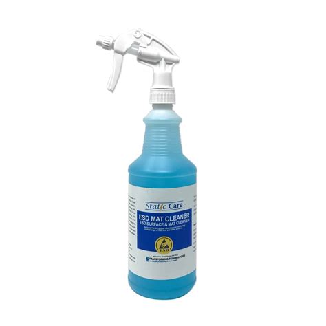 Esd Mat And Table Top Cleaner Spray Bottle Quart Anti Static Esd