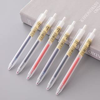 Pcs Black Simple Muji Style Mm Retractable Ink Pen Sign Pen