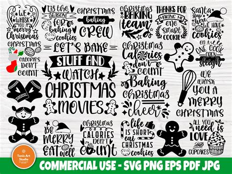 Pot Holder SVG Bundle Christmas Cookies Kitchen Etsy