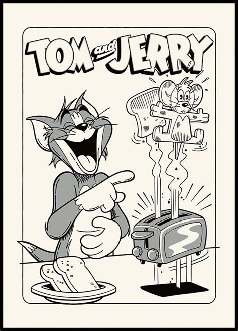 An Image Of Tom And Jerry Cartoon Character Eating Food With The