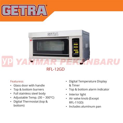 Jual Gas Oven Kue Pintu Loyang Gas Baking Oven Deck Tray Rfl