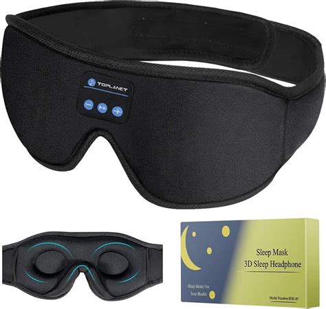 Schlafkopfhörer Bluetooth 3D Schlafmaske Augenmaske Schlaf Kopfhörer