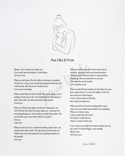 All I See Is You Poem With Design Etsy Canada