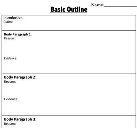 Argumentative Writing Graphic Organizer - TeacherVision