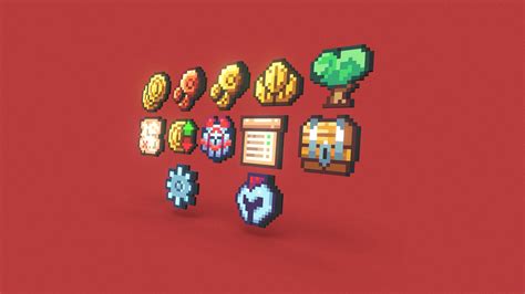 Minecraft - Icon pack - 3D model by NIIWORK [f752106] - Sketchfab