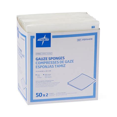 Medline Essentials Woven Sterile Gauze Sponges