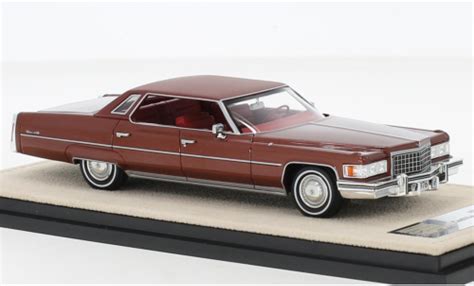 Modellautos Cadillac Deville 143 Stamp Models Deville Sedan Metallise Rot 1976 Online