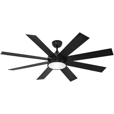 Yitahome Modern Black Ceiling Fan With Light Dc Remote Dimmable