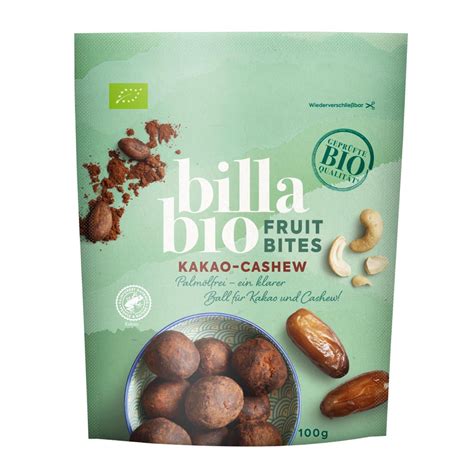 BILLA Bio Fruitbites Kakao Cashew BILLA Online Shop