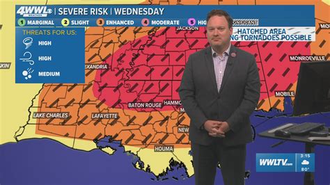 New Orleans Weather Severe Weather Risk Grows Across Southeast