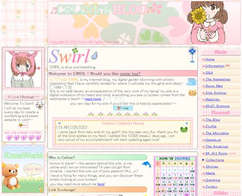 Swirl On Neocities Tags Cute Neocities Animecore Webcore Old Web