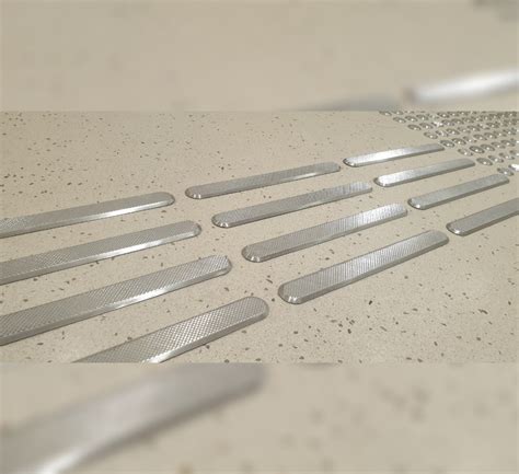 Diamond Tactile Warning Strip Stainless Steel Street Furniture