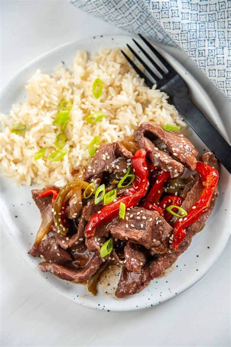 Slow Cooker Pepper Steak Recipe Slow Cooker Gourmet