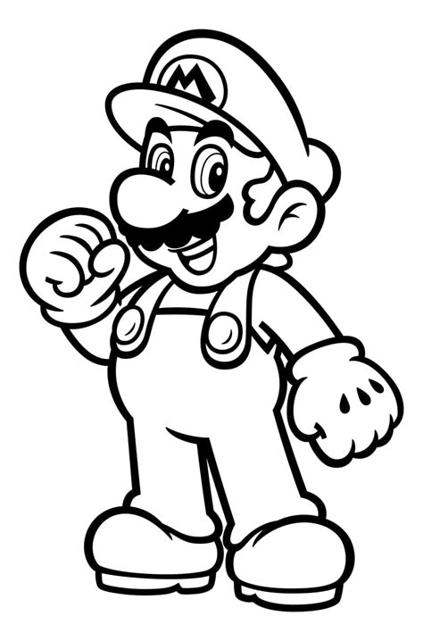Dibujos Mario Bros para colorear. 100 imágenes se imprimen gratis