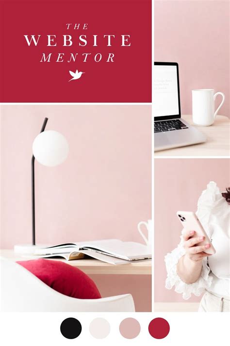 Stylish Work Office Pink Mood Board Inspiration