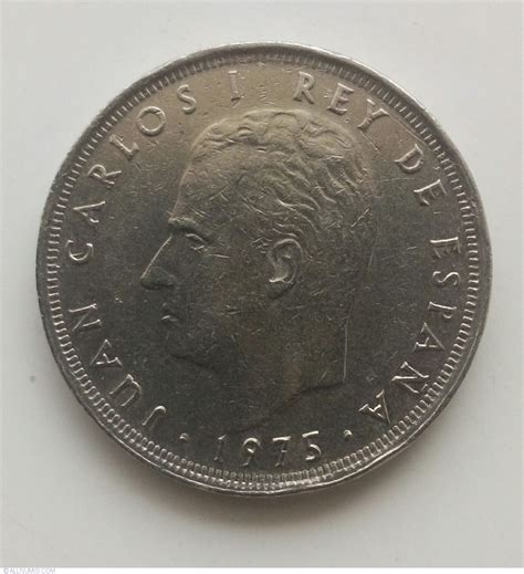 25 Peseta 1975 78 Juan Carlos I 1975 1989 Spain Coin 22330