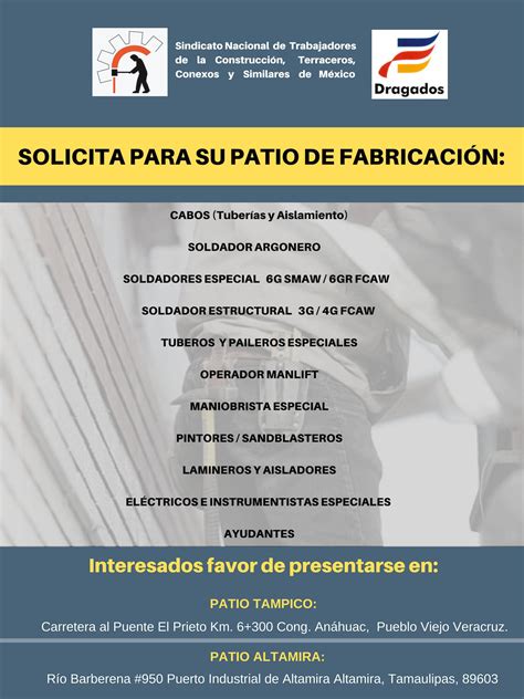 CTM Construcción on Twitter Vacantes disponibles para patios de