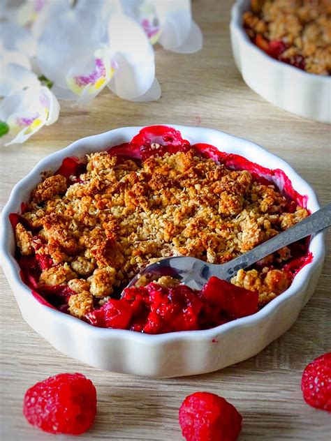 Crumble Pomme Framboise Sain Plicit Et Gourmandise