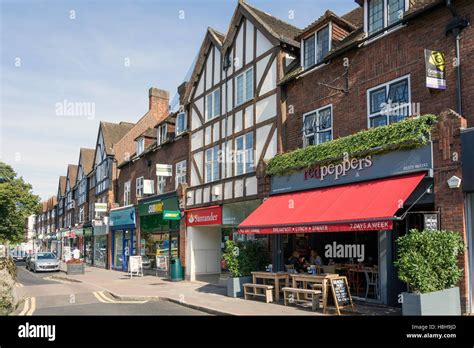 High Street Esher Surrey England United Kingdom Stock Photo