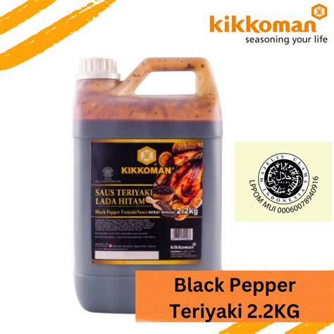 Kikkoman Halal Black Pepper Teriyaki Sauce Saus Teriyaki Lada Hitam