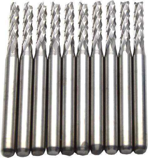 Amazon Wokesi 10Pcs 2 0mm Cutter Dia 1 8 Shank 38mmOAL Tungsten