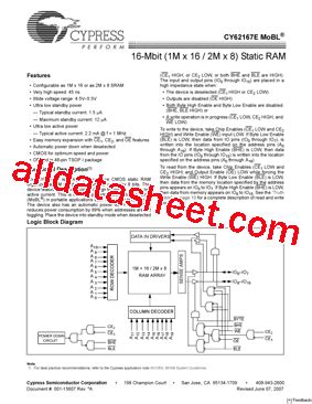 Cy E Datasheet Pdf Cypress Semiconductor