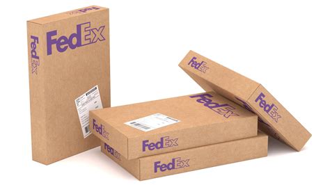 Cardboard Packaging Box Fedex D Model By Alpha Dst