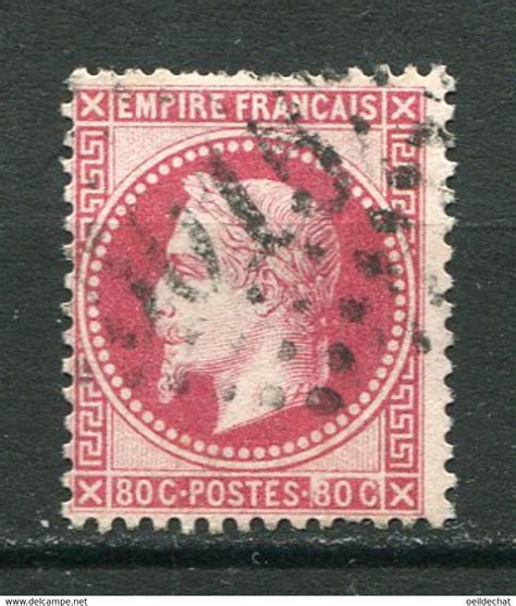 1863 1870 Napoléon III lauré 23921 FRANCE n32 80c rose Napoléon