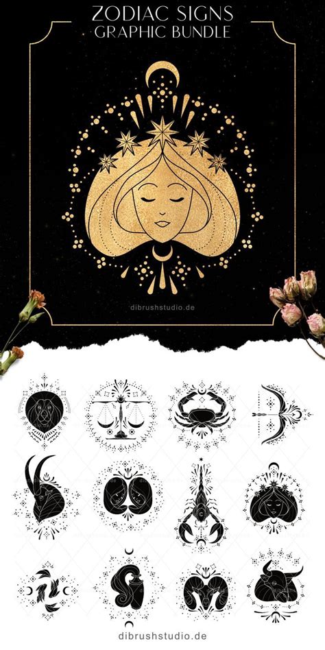 Zodiac Signs Svg Zodiac Sign Png Zodiac Sign Cricut Etsy In