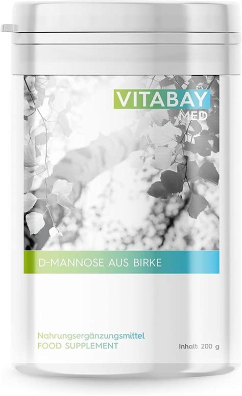 Vitabay D Mannose Pulver Aus Birke 200g D Mannose Pulver Birke Vegan