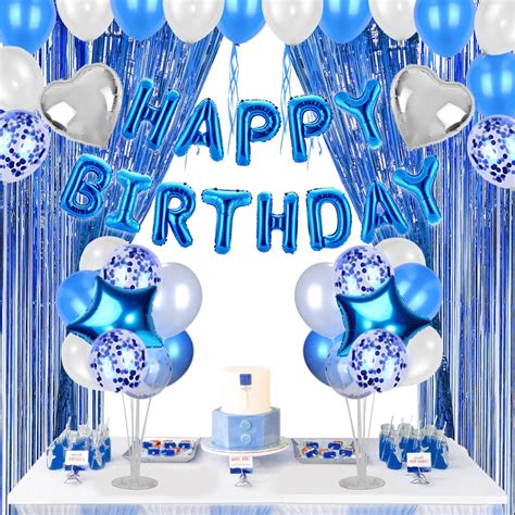 Joyypop Blue Birthday Party Decorations Set With Happy