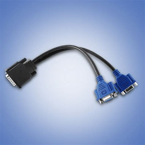 LYUMO DMS-59 Pin Male to 2 VGA 15 Pin Female Splitter Adapter Cable Lead Wire for HP Dell ...